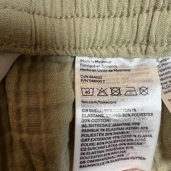 BUNDLE (2) H&M/Nautica Gauze Fabric Pull On Shorts Size X-Large *FLAW* - Picture 6 of 14